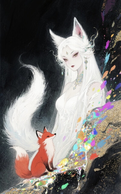 狐仙插画