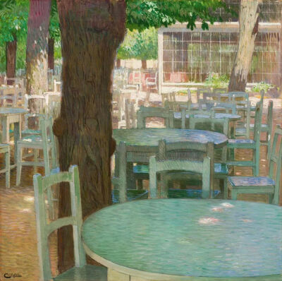《霍赫瓦尔特咖啡馆》Café Hohe Warte
卡尔·莫尔（Carl Moll）
1905年；尺寸未知；画布油画