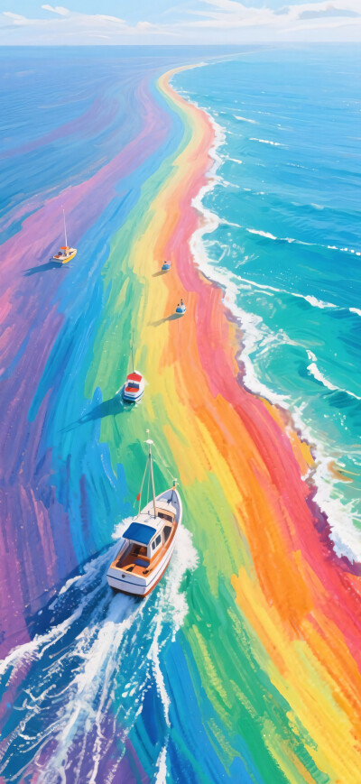 彩虹海