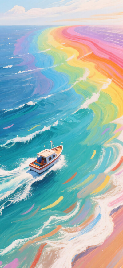 彩虹海