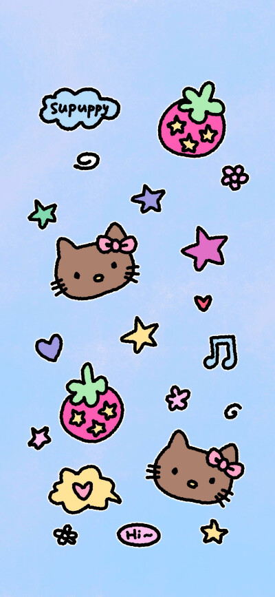 涂鸦可爱壁纸
图源：Supuppy
#插画壁纸#