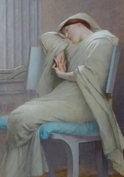 朱尔斯·约瑟夫·莱菲博瑞，《沉睡的维斯塔贞女》，1902