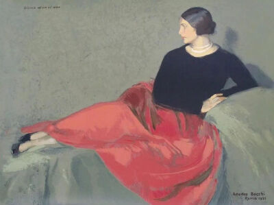 《比安卡》Bianca（画家女儿）
阿梅迪奥·博奇（Amedeo Bocchi）
1931年；尺寸未知；画布油画