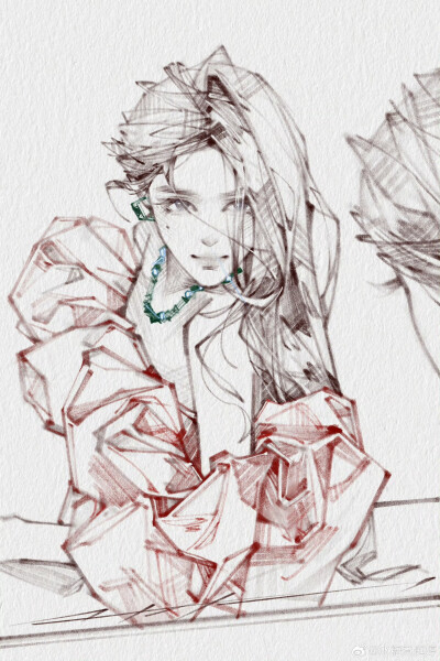 人物插画绘画线稿黑白手绘头像素描临摹细节几何素材风格个性
@冰糖煮庭婷