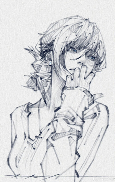人物插画绘画线稿黑白手绘头像素描临摹细节几何素材风格个性
@冰糖煮庭婷