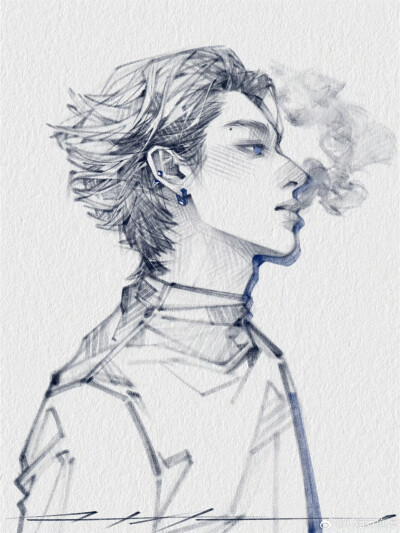 人物插画绘画线稿黑白手绘头像素描临摹细节几何素材风格个性
@冰糖煮庭婷