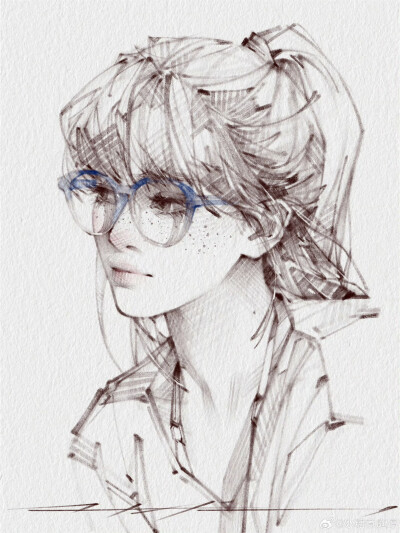 人物插画绘画线稿黑白手绘头像素描临摹细节几何素材风格个性
@冰糖煮庭婷