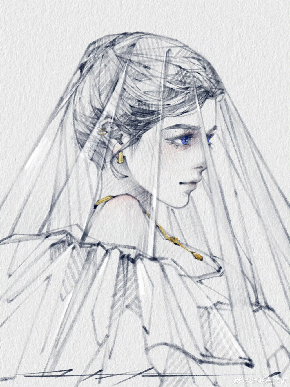 人物插画绘画线稿黑白手绘头像素描临摹细节几何素材风格个性
@冰糖煮庭婷