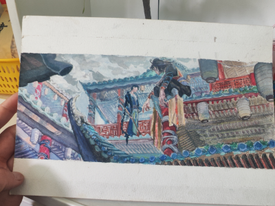 有谁知道这幅画是哪位概念设计师画的吗？之前临摹后忘记画师名字了。