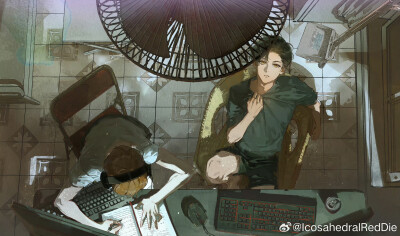 画师：IcosahedralRedDie
#插画分享#