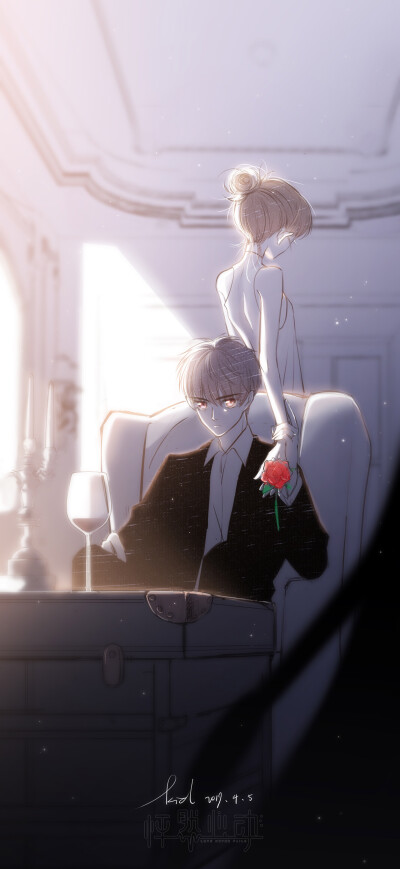 她还是决定要走。
早已厌倦无休止的利益纷争，
为保全自身不惜牺牲他人，
爱人和自己的性命都无法握在手里，
活在恐慌和不安中饱受折磨……
她摘下他上衣袋的玫瑰，默认是他给的祝福。
刚转身，手腕却被有力地拉回…