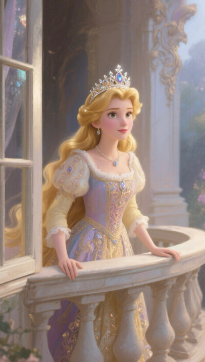 迪士尼公主壁纸-长发公主