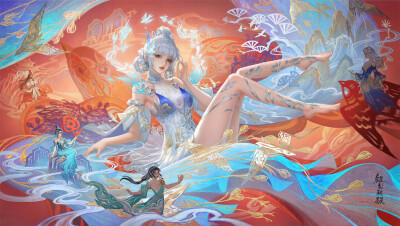 手绘女