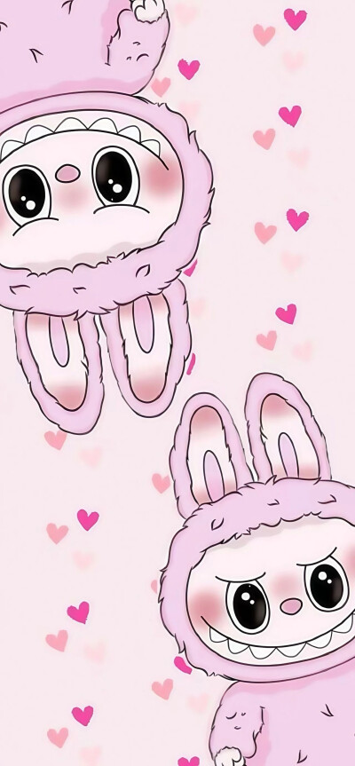 壁纸 手机壁纸 卡通 可爱 少女心 labubu
