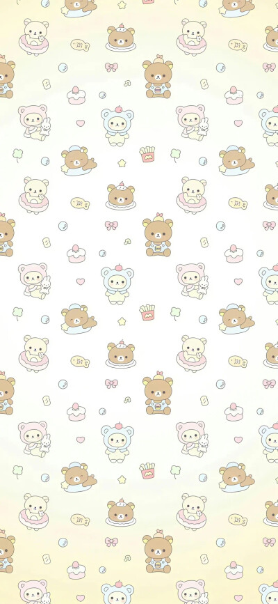 壁纸 手机壁纸 平铺壁纸 可爱 卡通 少女心