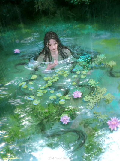 手绘女