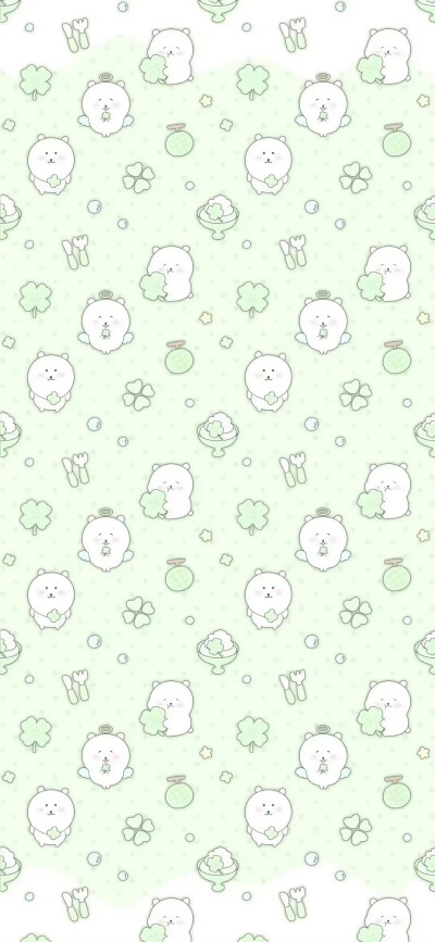 壁纸 手机壁纸 平铺壁纸 可爱 卡通 少女心