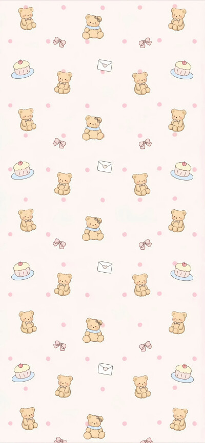 壁纸 手机壁纸 平铺壁纸 可爱 卡通 少女心