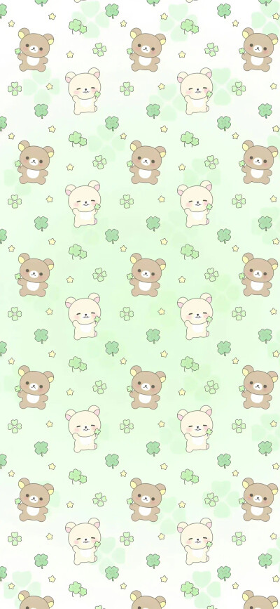 壁纸 手机壁纸 平铺壁纸 可爱 卡通 少女心