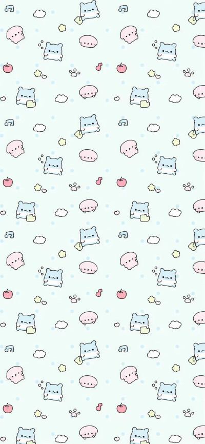 壁纸 手机壁纸 平铺壁纸 可爱 卡通 少女心