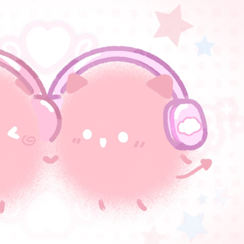 樱花粉小煤球头像