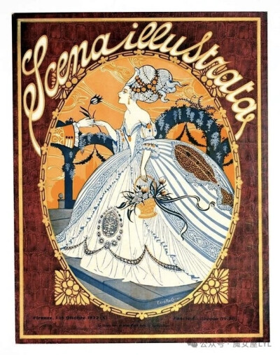 1885年创立的意大利艺术杂志《Scena Illustrata》场景插画