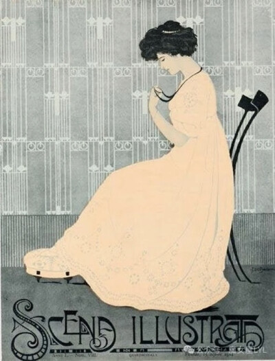 1885年创立的意大利艺术杂志《Scena Illustrata》场景插画