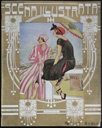 1885年创立的意大利艺术杂志《Scena Illustrata》场景插画