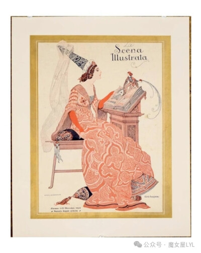 1885年创立的意大利艺术杂志《Scena Illustrata》场景插画