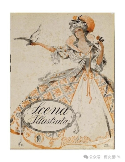 1885年创立的意大利艺术杂志《Scena Illustrata》场景插画