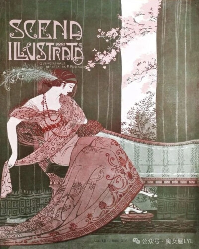1885年创立的意大利艺术杂志《Scena Illustrata》场景插画