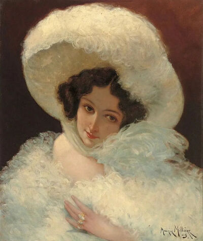 《为舞会做好准备》Get ready for the dance
莫里斯·米利埃（Maurice Millière）
1903年；尺寸未知；画布油画