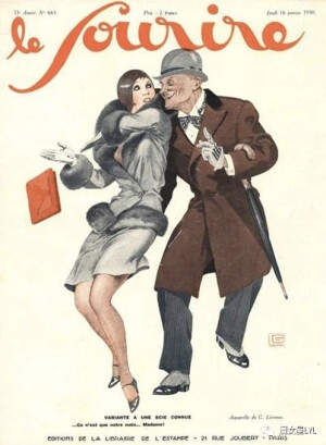 《 Le Sourire》是一本法国插图幽默杂志，创于1899年，该杂志于1940年消失。