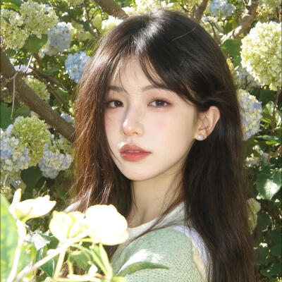 绿色系女头 真人女头