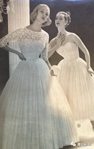 最能圆公主梦的婚纱——1950年代的婚纱