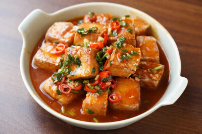 浇汁豆腐