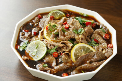 捞汁牛肉