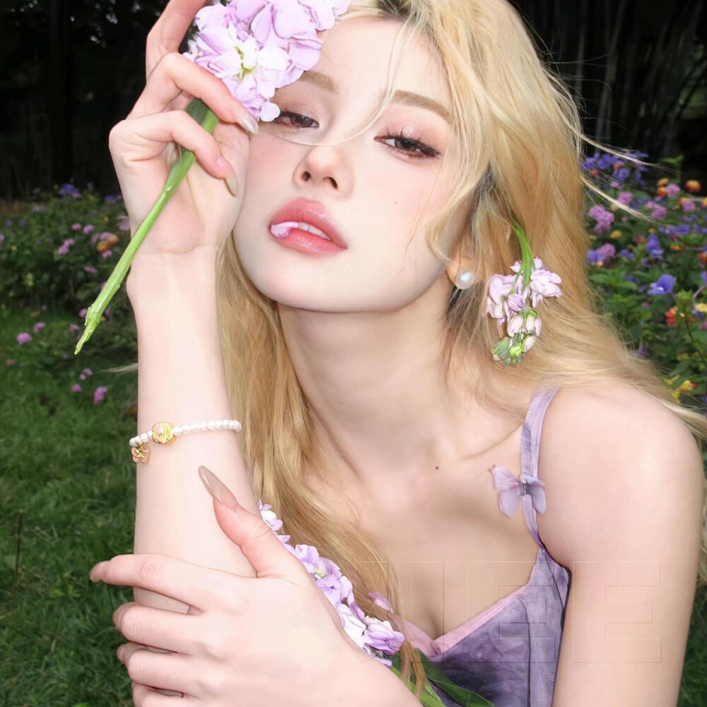 紫色系女头 真人女头