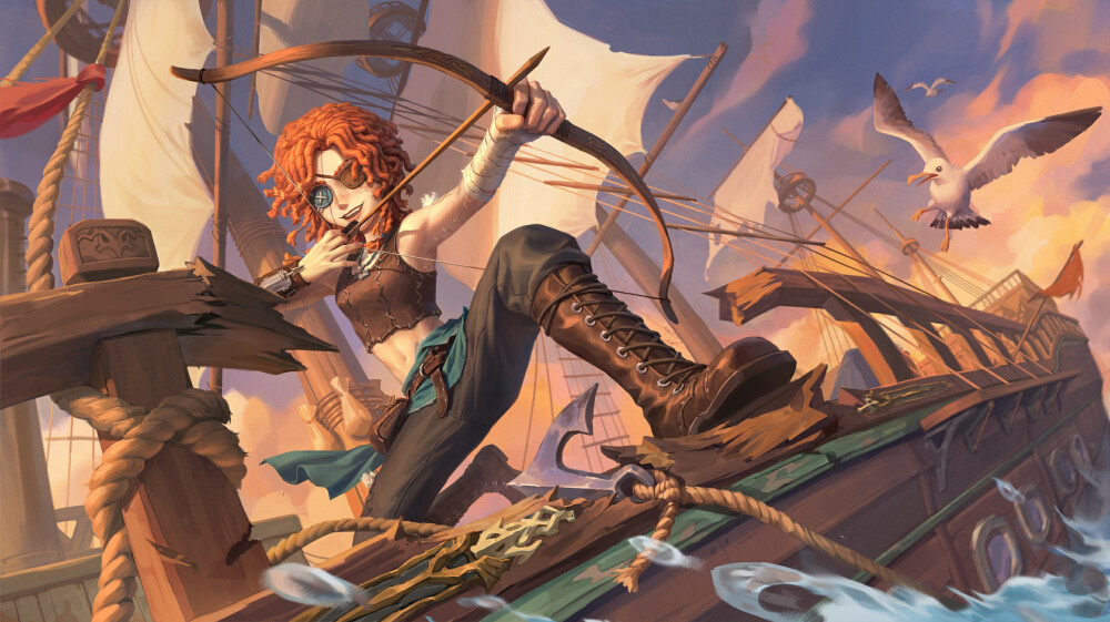 没记错这也是第五人格官方推特上的海报 弓箭手 气象学家