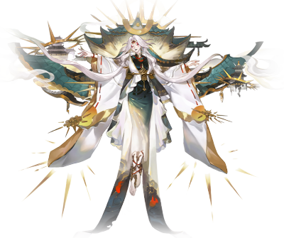 卑弥呼·觉醒（cv：田中理惠/刘雪）
结束了邪马台国的无尽征战，建立了「日轮之城」的女王。
平氏的末裔。但她并未眷恋家族的光荣与影子。
被「时曲」与日轮子民所认可的，是坚韧与仁慈的心。
她要将时间拨向三个时…