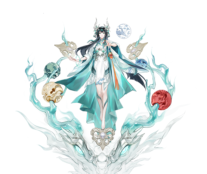 龙珏（cv：石见舞菜香/佟心竹）
龙珏，昔日云华统领之女。
幼年目睹母亲被刺，自此流离失所，漂泊四方。
虽浪迹天涯但拜得名师，得其真传，而龙珏亦砥砺意志，终领悟武学巅峰境界。
历经沧桑，龙珏击败祸乱云华的煜天。
她建立「龙息堂」，教授云华城子民有力自保。
多年流浪，云华城是龙珏心之所系，魂牵梦萦的故土。
她与天地，与云华，与自己许下坚定之诺——
无论未来何许，必挺身而出，护云华安宁。