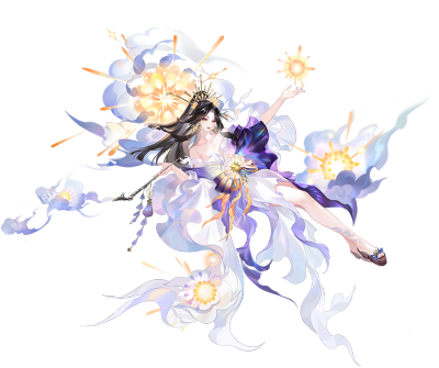 遥念烟烟罗（cv：甲斐田裕子/关云月）
她是一缕漂泊不定的孤烟。
人世犹如一本故事书，供她消遣、翻阅。
友人的羁绊使她结束了流浪之旅。
她化名烟烟罗，成为女子会的一员。
她们举办聚会，参加庆典，在各处留下珍…