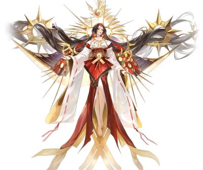 卑弥呼（cv：田中理惠/刘雪）
结束了邪马台国的无尽征战，建立了「日轮之城」的女王。
平氏的末裔。但她并未眷恋家族的光荣与影子。
被「时曲」与日轮子民所认可的，是坚韧与仁慈的心。
她要将时间拨向三个时刻——…