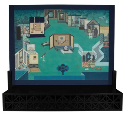 徐累《世界的重屏》，220cm × 300cm（画芯） 绢本  2021年-2022年