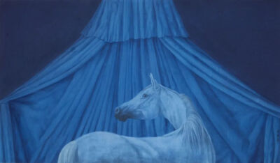 徐累 《夜中昼》，65cm × 112cm，纸本，2011年