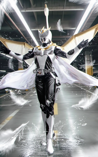 假面骑士白羽。假面骑士龙骑系列。(侵权删)