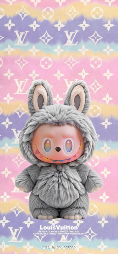 拉布布的壁纸来了。