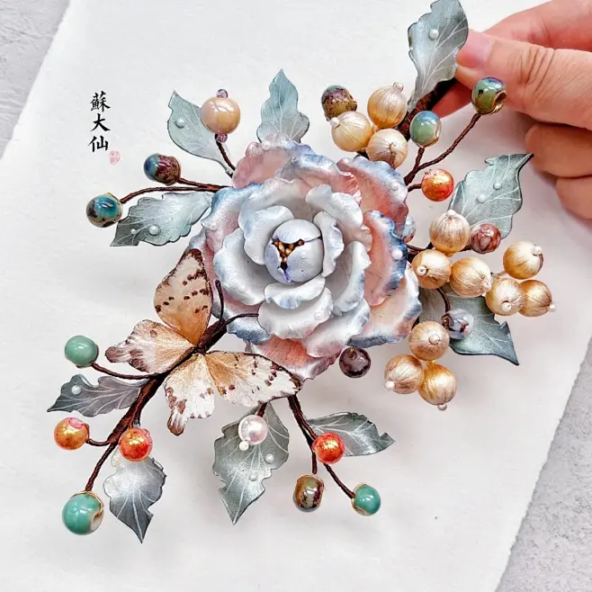 中式首饰 花与饰