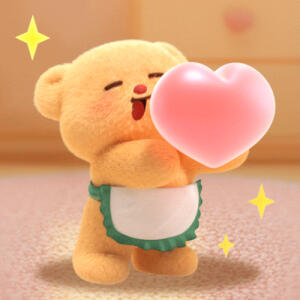 可爱的黄油小熊表情包来咯