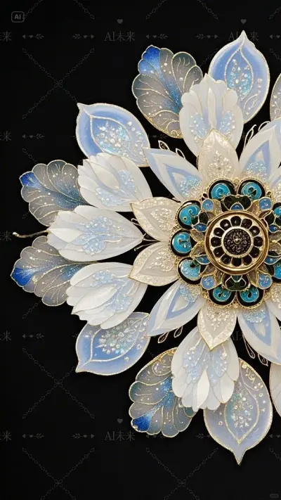 中式首饰 花与饰
